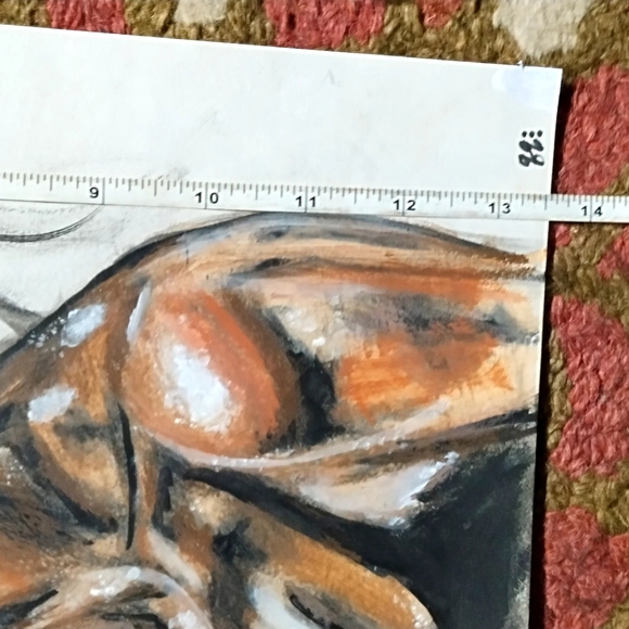 Expressive Portrait Art with Bold Tones - Picture 3 of 3